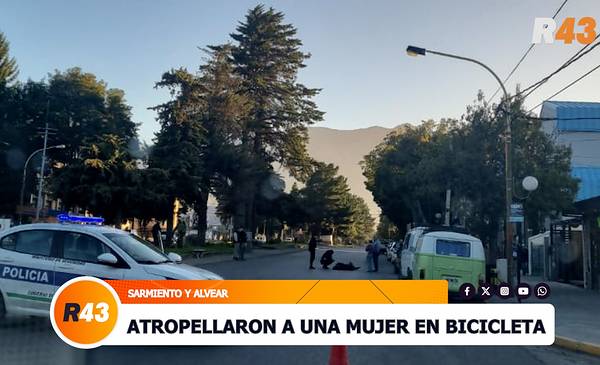 Una mujer fue atropellada mientras circulaba en bicicleta