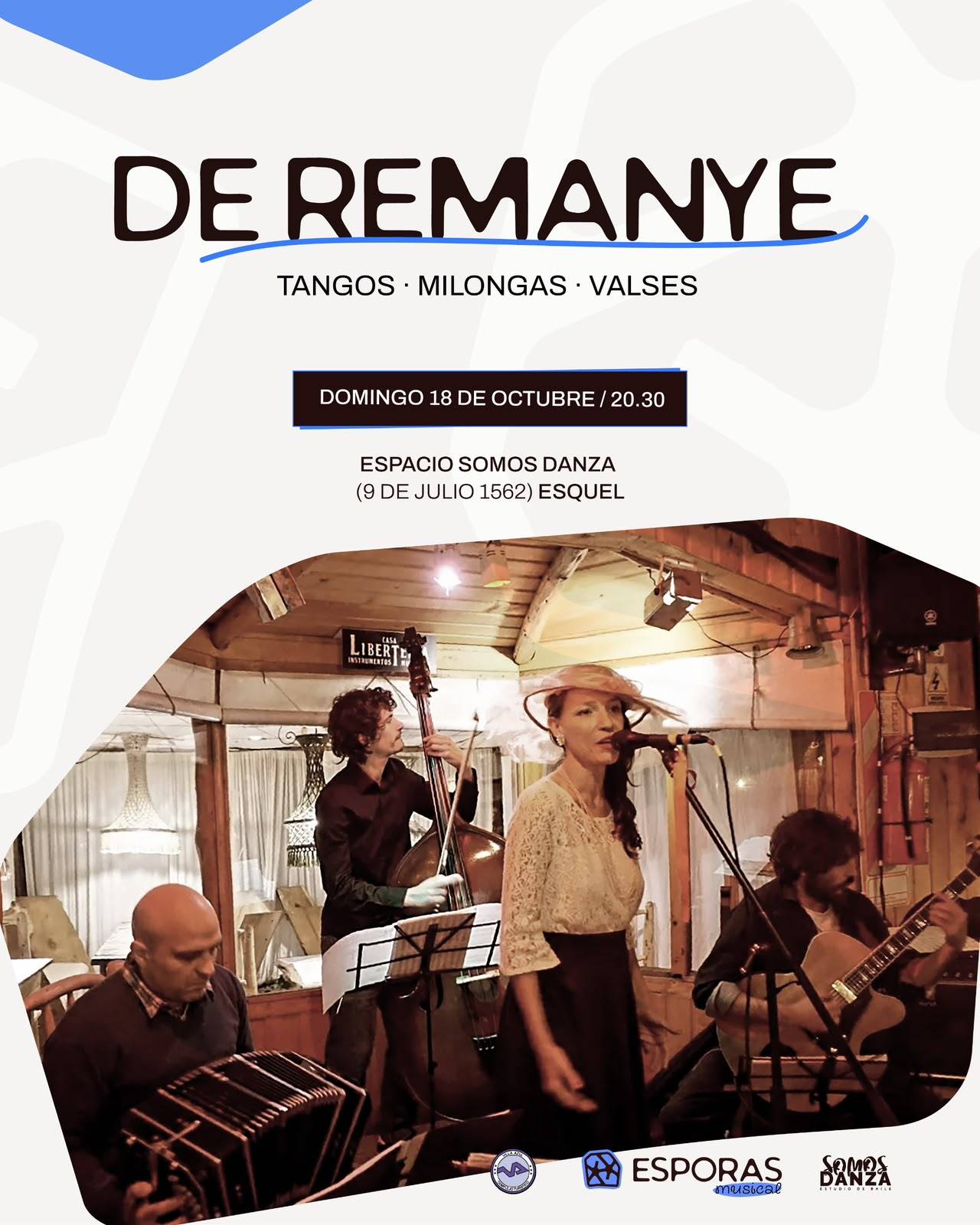 "De Remanye" llega a Esquel con su tango renovado